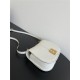 Fendi C’mon Medium leather and full-grain leather bag White High