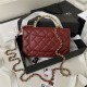 Chanel Wallet on Chain AP3504 Lambskin, Imitation Pearls, Enamel & Gold-Tone Metal Burgundy A