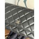 Classic Wallet on Chain AP0250 Lambskin Black Silver Metal B