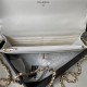 Chanel Wallet on Chain AP3504 Lambskin, Imitation Pearls, Strass & Gold-Tone Metal White A