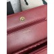 Classic Wallet on Chain AP0250 Lambskin Burgundy Gold Metal B