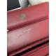 Classic Wallet on Chain AP0250 Lambskin Burgundy Silver Metal B