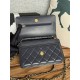 Classic Wallet on Chain AP0250 Lambskin Navy Gold Metal B