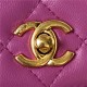 Chanel Wallet on Chain AP3504 Lambskin, Imitation Pearls, Strass & Gold-Tone Metal Fuchsia A