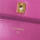 Chanel Wallet on Chain AP3504 Lambskin, Imitation Pearls, Strass & Gold-Tone Metal Fuchsia A