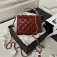 Chanel CLUTCH WITH CHAIN AP3513 Lambskin, Imitation Pearls, Enamel & Gold-Tone Metal Burgundy High