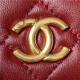 Chanel CLUTCH WITH CHAIN AP3513 Lambskin, Imitation Pearls, Enamel & Gold-Tone Metal Burgundy High