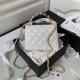 Chanel CLUTCH WITH CHAIN AP3513 Lambskin, Imitation Pearls, Strass & Gold-Tone Metal White High