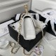 Chanel CLUTCH WITH CHAIN AP3513 Lambskin, Imitation Pearls, Strass & Gold-Tone Metal White High