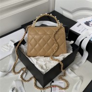 Chanel CLUTCH WITH CHAIN AP3513 Lambskin, Imitation Pearls, Strass & Gold-Tone Metal Beige High