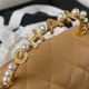 Chanel CLUTCH WITH CHAIN AP3513 Lambskin, Imitation Pearls, Strass & Gold-Tone Metal Beige High