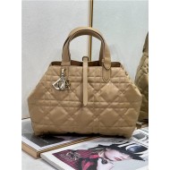 MEDIUM DIOR TOUJOURS BAG Macrocannage Calfskin Tan High