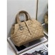 DIOR TOUJOURS BAG MEDIUM Macrocannage Calfskin Tan High