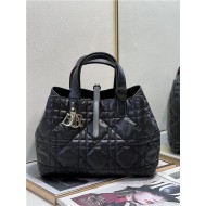 MEDIUM DIOR TOUJOURS BAG Macrocannage Calfskin Black High