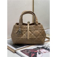 SMALL DIOR TOUJOURS BAG Macrocannage Calfskin Tan High