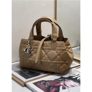 DIOR TOUJOURS BAG SMALL Macrocannage Calfskin Tan High