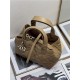 SMALL DIOR TOUJOURS BAG Macrocannage Calfskin Tan High