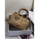 DIOR TOUJOURS BAG SMALL Macrocannage Calfskin Tan High