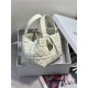 SMALL DIOR TOUJOURS BAG Macrocannage Calfskin Latte High