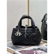 SMALL DIOR TOUJOURS BAG Macrocannage Calfskin Black High