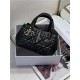 SMALL DIOR TOUJOURS BAG Macrocannage Calfskin Black High