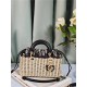 LADY D-JOY BAG SMALL Wicker and Dior Oblique Jacquard High