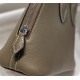 Hermes Bolide Mini Bag Evercolor calfskin WAX Gri Elephant Silver-Metal High