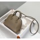 Hermes Bolide Mini Bag Evercolor calfskin WAX Gri Elephant Silver-Metal High