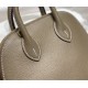 Hermes Bolide Mini Bag Evercolor calfskin WAX Gri Elephant Gold-Metal High