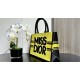 MEDIUM Dior BOOK TOTE Miss Dior Graffiti Embroidery High