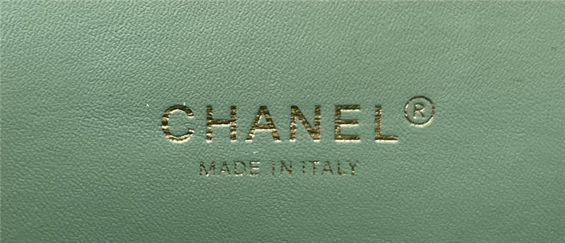 Chanel Medium Classic Flap Bag Tweed Green High