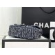 Chanel Mini Classic Flap Bag Tweed Navy-Blue High