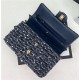 Chanel Medium Classic Flap Bag Tweed Navy-Blue High