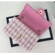 Chanel Mini Classic Flap Bag Tweed Pink-3 High