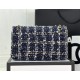 Chanel Medium Classic Flap Bag Tweed Navy-Blue High