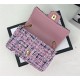 Chanel Mini Classic Flap Bag Tweed Pink/Blue High