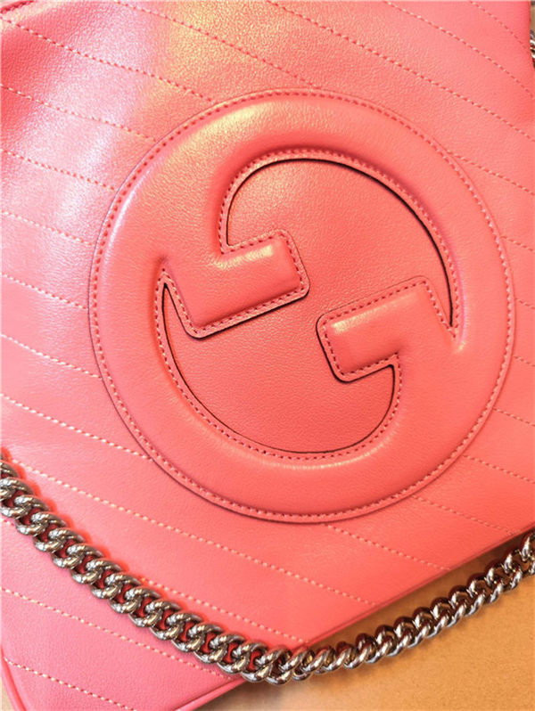 Gucci BLONDIE SMALL TOTE BAG Leather 751518 Pink High