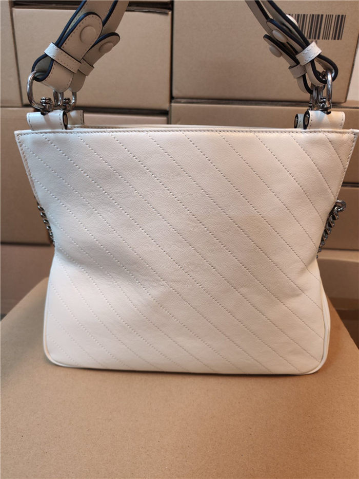 Gucci BLONDIE SMALL TOTE BAG Leather 751518 White High