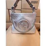 Gucci BLONDIE SMALL TOTE BAG Leather 751518 Silver High