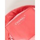 Chanel 22 MINI HANDBAG Shiny Calfskin Coral & Silver-Tone Metal AS3980 High