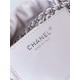 Chanel 22 MINI HANDBAG Shiny Calfskin Nude & Silver-Tone Metal AS3980 High