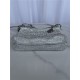 Chanel 22 MINI HANDBAG Shiny Calfskin Silver(diamonds) & Silver-Tone Metal AS3980 High