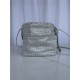 Chanel 22 MINI HANDBAG Shiny Calfskin Silver(diamonds) & Silver-Tone Metal AS3980 High