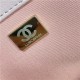 Chanel 19 SHOPPING BAG Shiny Lambskin, Gold-Tone, Silver-Tone & Ruthenium-Finish Metal AS3660 Pink High