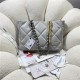 Chanel 19 SHOPPING BAG Shiny Lambskin, Gold-Tone, Silver-Tone & Ruthenium-Finish Metal AS3660 Grey High