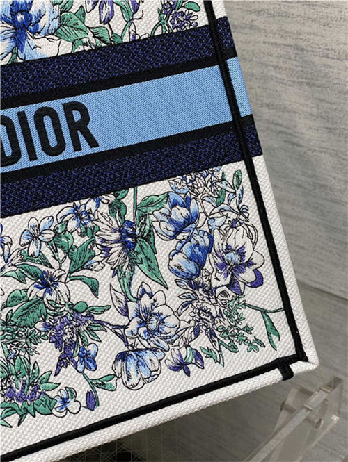 LARGE Dior BOOK TOTE Flowers Constellation Embroidery High