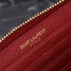 CASSANDRE MATELASSÉ ZIP AROUND WALLET IN GRAIN DE POUDRE EMBOSSED LEATHER Red High