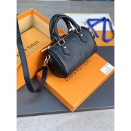 Louis Vuitton Nano Speedy Monogram Empreinte M82450 Black High