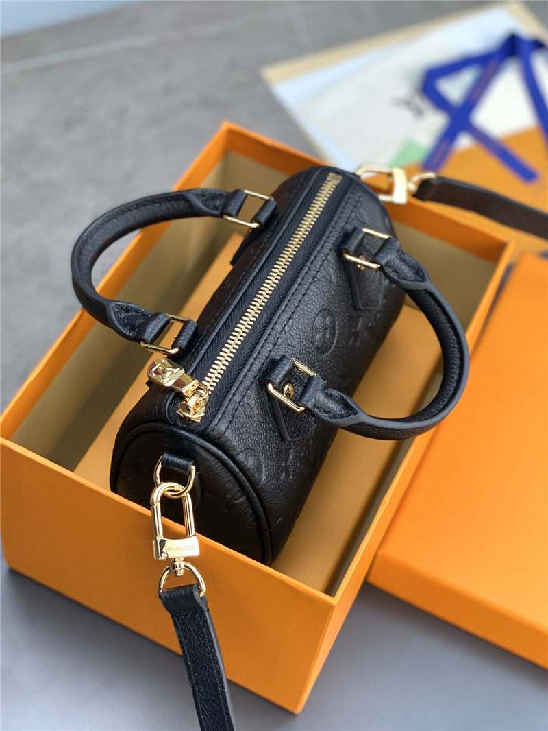 Louis Vuitton Nano Speedy Monogram Empreinte M82450 Black High