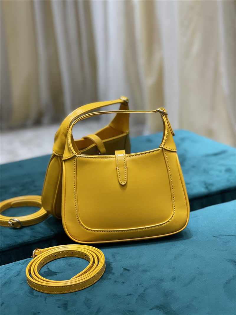 Jackie 1961 mini shoulder bag 637091 leather yellow High